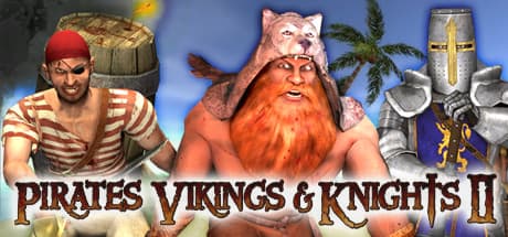Pirates, Vikings, and Knights II Steam header artwork